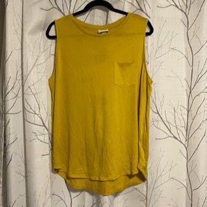 Yellow Gold Sleeveless Lightweight Knit